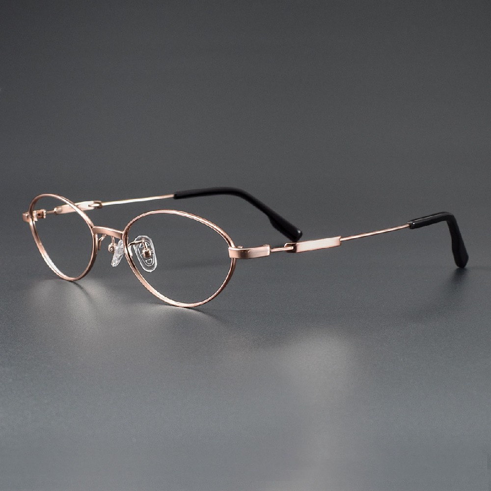 Latest Pure Titanium Eyewear Optical Glasses Frame New Design Fashion Semi-Rimless Spectacles Eyeglasses Frames for Men