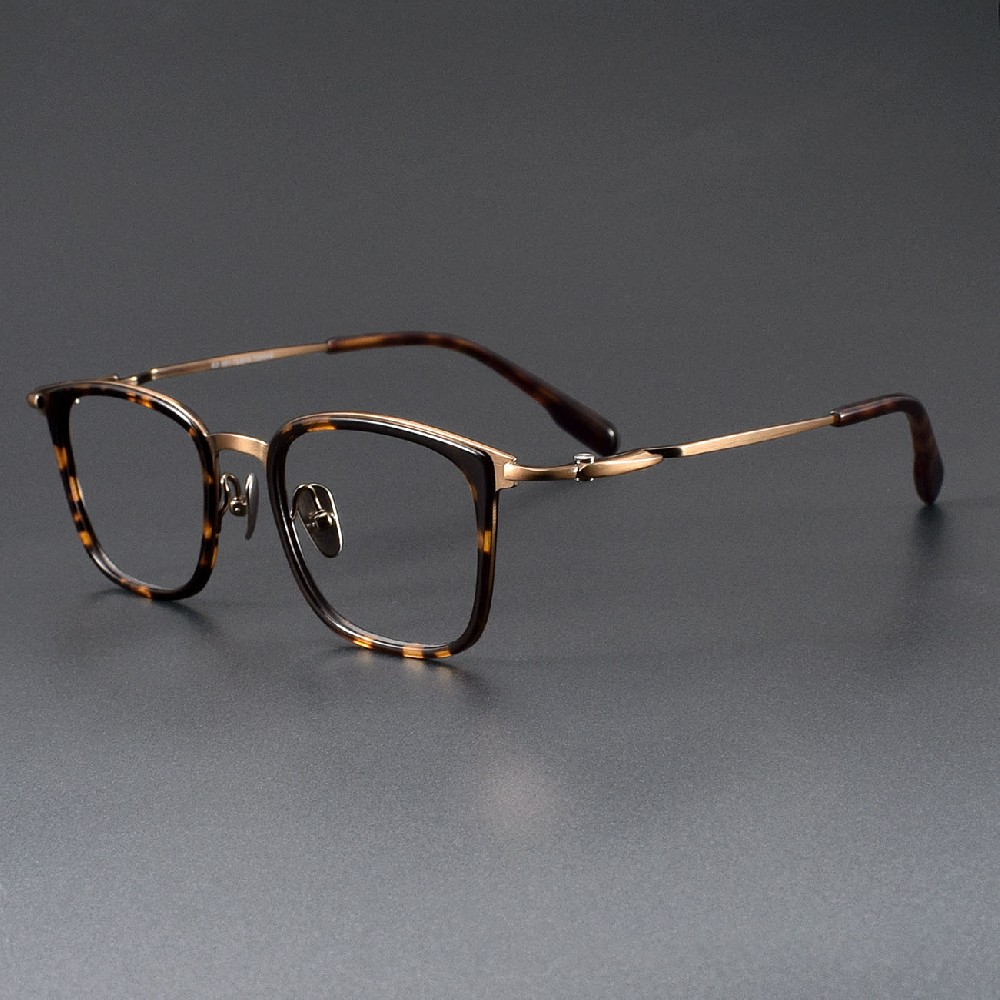 Custom Logo Memory Titanium Eye Glasses Frames for Women Vintage Fashion Optical Metal Frames Wholesale